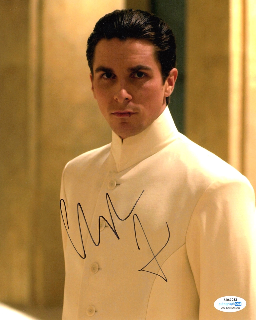 Christian Bale (35195) Signature Database by RACC - Real Autograph ...