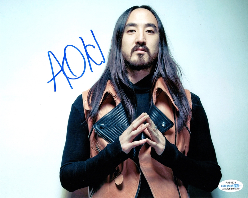 Steve Aoki (68071) Signature Database by RACC - Real Autograph ...