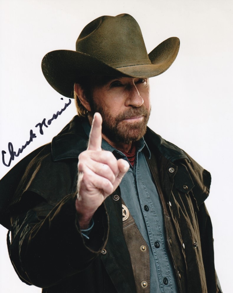 Chuck Norris (80153) Signature Database by RACC - Real Autograph ...