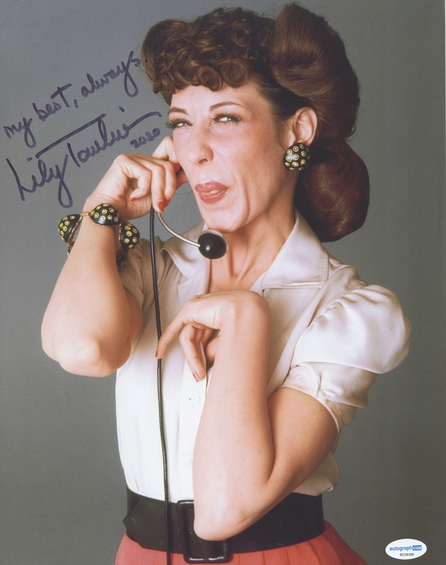 Lily Tomlin 92348 Signature Database By Racc Real Autograph Collectors Club 