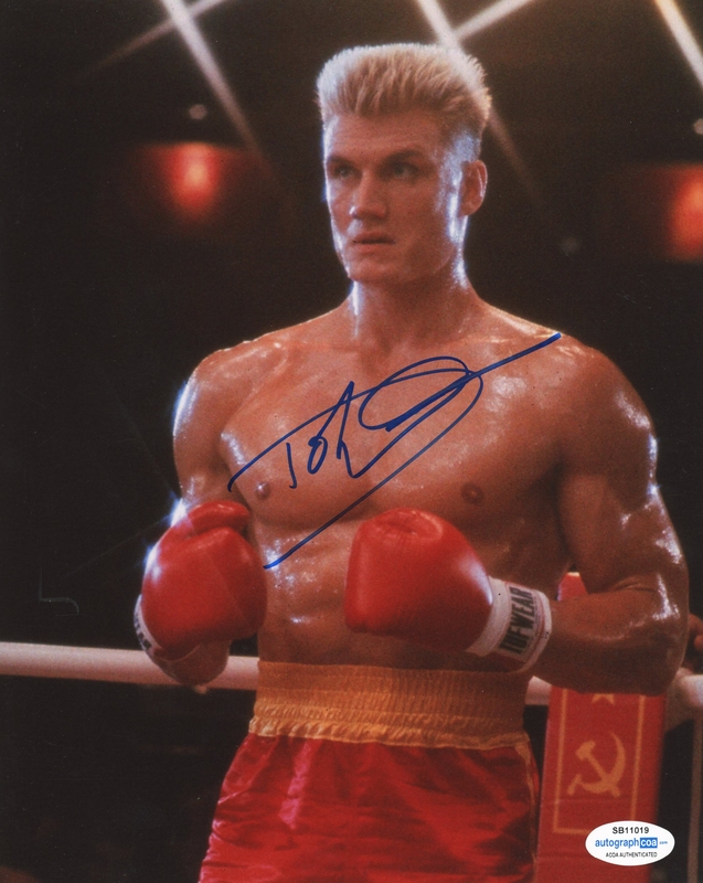 Dolph Lundgren (25588) Signature Database by RACC - Real Autograph ...