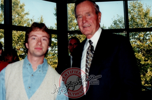 George W. Bush Photo with RACC Autograph Collector Autograph Pros